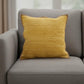 20" Yellow And Tan Beach Cotton Blend Throw Pillow Cover