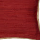 20" Red And Tan Beach Cotton Blend Throw Pillow Cover