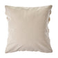 20" Cream And Gray Striped Cotton Throw Pillow Cover