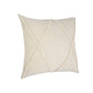 26" Beige And Cream Floor Diamond Cotton Throw Pillow Cover