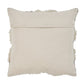 20" Black And White Geometric Wool Blend Throw Pillow Cover with Tufts And Texture