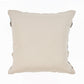 18" Blue And Tan Beach Striped Cotton Throw Pillow Cover with Tufts And Texture