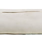 14" X 36" Charcoal Off White And Pink Lumbar Chevron Cotton Blend Throw Pillow Cover