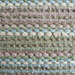 18" Green And Blue Beach Striped Cotton Blend Throw Pillow Cover