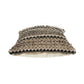 18" Beige And Brown Beach Striped Cotton Blend Throw Pillow Cover