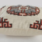 18" Brown Beige And Orange Southwestern Cotton Throw Pillow Cover