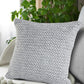 18" Gray And White Geometric Cotton Throw Pillow Cover