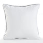 18" Gray And White Geometric Cotton Throw Pillow Cover