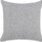 18" Gray And White Geometric Cotton Throw Pillow Cover