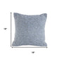 18" Blue And White Geometric Cotton Throw Pillow Cover