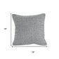 18" Black And White Geometric Cotton Throw Pillow Cover