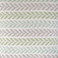 18" Green And Blue Beach Chevron Cotton Throw Pillow Cover