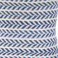 18" Blue And White Beach Chevron Cotton Throw Pillow Cover