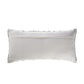 14" X 28" Blue And White Lumbar Striped Cotton Blend Throw Pillow Cover with Texture