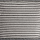 20" Gray And Cream Striped Cotton Blend Throw Pillow Cover
