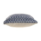 20" Blue And White Chevron Cotton Blend Throw Pillow Cover