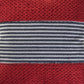 20" Red And Blue Striped Cotton Blend Throw Pillow Cover
