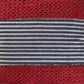 20" Red And Blue Striped Cotton Blend Throw Pillow Cover