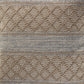 20" Beige And Gray Diamond Cotton Blend Throw Pillow Cover
