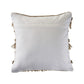 20" Beige And White Striped Throw Pillow Cover