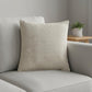 18" Cream And Beige Cotton Throw Pillow Cover