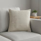 18" Cream And Beige Cotton Throw Pillow Cover