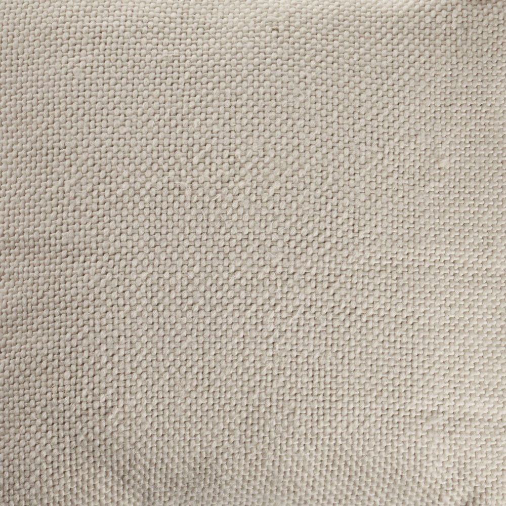 18" Cream And Beige Cotton Throw Pillow Cover
