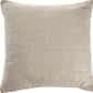 18" Cream And Beige Cotton Throw Pillow Cover