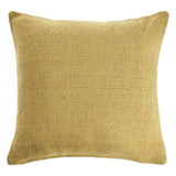 18" Yellow Cotton Throw Pillow Cover