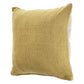 18" Yellow Cotton Throw Pillow Cover