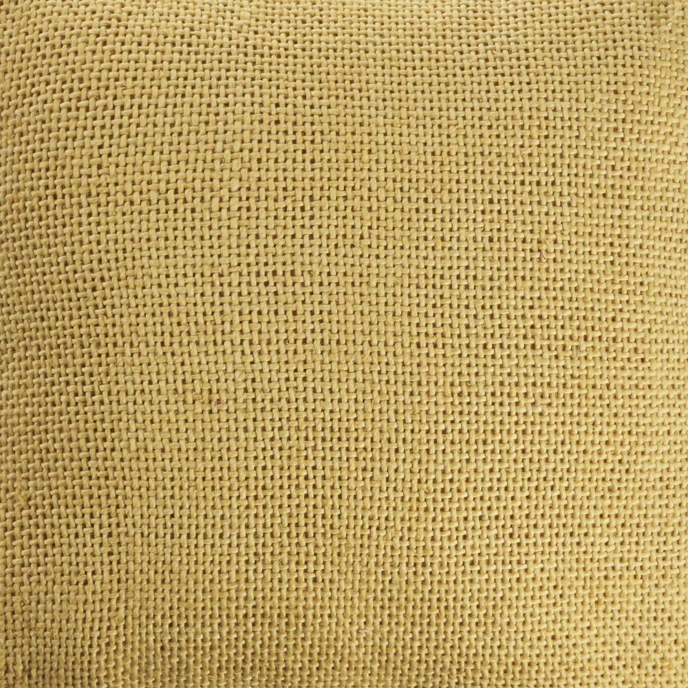 18" Yellow Cotton Throw Pillow Cover