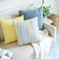 18" Yellow Cotton Throw Pillow Cover