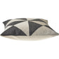20" Beige And Gray Geometric Faux Hide Throw Pillow Cover