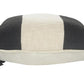 20" White And Black Striped Cotton Throw Pillow Cover with Tassels
