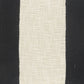 20" White And Black Striped Cotton Throw Pillow Cover with Tassels
