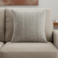 20" Gray Wool Blend Throw Pillow Cover