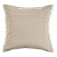 20" Beige And Ivory Cotton Throw Pillow Cover