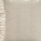 20" Beige And Ivory Cotton Throw Pillow Cover