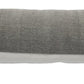 14" X 36" Gray Lumbar Cotton Throw Pillow Cover