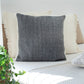 20" Gray Cotton Throw Pillow Cover