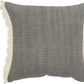 20" Gray Cotton Throw Pillow Cover