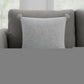20" Gray Cotton Throw Pillow Cover