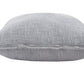 20" Gray Cotton Throw Pillow Cover