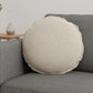 20" Beige Cotton Throw Pillow Cover
