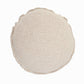 20" Beige Cotton Throw Pillow Cover