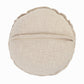 20" Beige Cotton Throw Pillow Cover