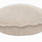 20" Beige Cotton Throw Pillow Cover