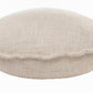 20" Beige Cotton Throw Pillow Cover