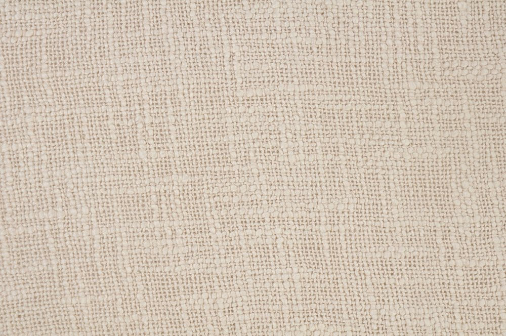 20" Beige Cotton Throw Pillow Cover