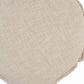 20" Beige Cotton Throw Pillow Cover
